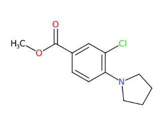 3-氯-4-(1-吡咯烷基)苯甲酸甲酯-CAS:1375064-50-8