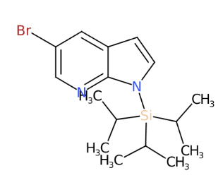 1-三异丙基硅基-5-溴-7-氮杂吲哚-CAS:858116-66-2