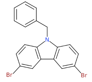 9-苯甲基-3,6-二溴咔唑-CAS:118599-27-2