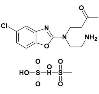 4-((2-氨基乙基)(5-氯苯并[d]恶唑-2-基)氨基)丁-2-酮 二甲磺酸盐-CAS:1276666-12-6