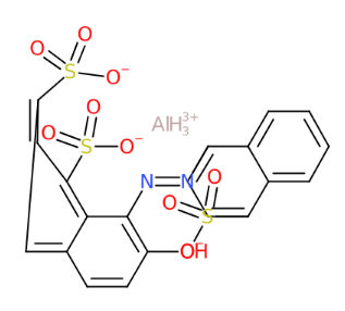 1,3-萘二磺酸, 7-羟基-8-[(4-磺基-1-萘基)偶氮]-, 铝络合物-CAS:15876-47-8