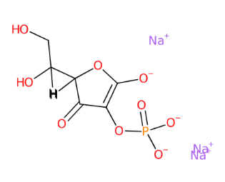 磷酸[(R)-5-[(S)-1,2-二羟基乙基]-4-氧化-2-氧代-2,5-二氢呋喃-3-基]酯三钠盐-CAS:66170-10-3