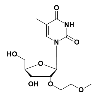2’-O-(2-甲氧基乙基)-5-甲基尿苷-CAS:163759-49-7