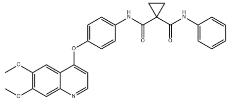 N-(4-((6,7-二甲氧基喹啉-4-基)氧基)苯基)-N-苯基环丙烷-1,1-二甲酰胺-CAS:849221-94-9