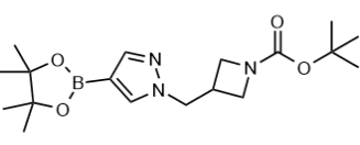 3-((4-(4,4,5,5-四甲基-1,3,2-二氧杂硼杂环戊烷-2-基)-1H-吡唑-1-基)甲基)氮杂环丁烷-1-甲酸叔丁酯-CAS:877399-31-0