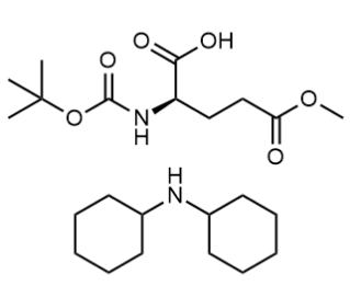 (R)-2-((叔丁氧羰基)氨基)-5-甲氧基-5-氧代戊酸二环己胺盐-CAS:76379-02-7