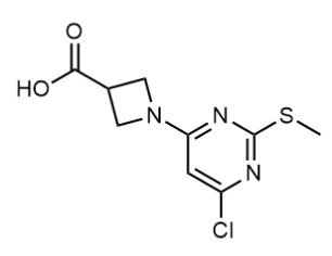 1-(6-氯-2-(甲硫基)嘧啶-4-基)氮杂环丁烷-3-羧酸-CAS:1289384-70-8