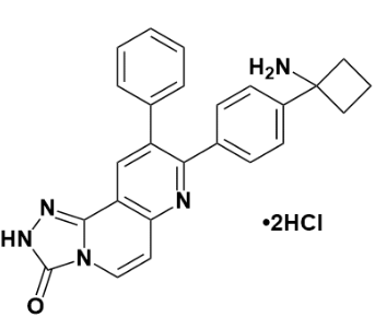 8-(4-(1-氨基环丁基)苯基)-9-苯基-[1,2,4]三唑并[3,4-f][1,6]萘啶-3(2H)-酮二盐酸盐-CAS:1032350-13-2