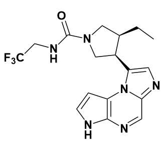 (3S,4R)-3-乙基-4-(3H-咪唑并[1,2-a]吡咯并[2,3-e]吡嗪-8-基)-N-(2,2,2-三氟乙基)吡咯烷-1-甲酰胺-CAS:1310726-60-3