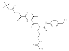 (S)-4-氨基-5-(((S)-1-(((S)-1-((4-(羟甲基)苯基)氨基)-1-氧代-5-脲基戊-2-基)氨基)-3-甲基-1-氧代丁-2-基)氨基)-5-氧代戊酸叔丁酯-CAS:2757059-05-3