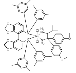 二氯{(R)-(+)-5,5'-双[二(3,5-二甲苯基)膦]-4,4'-双-1,3-苯并二氧戊环}[(2R)-(-)-1,1-双(4-甲氧基苯基)-3-甲基-1,2-丁二胺]钌(II)-CAS:944450-43-5