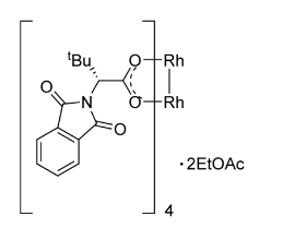 四[N-邻苯二甲酰-(R)-叔亮氨酸基]二铑,双(乙酸乙酯)加合物-CAS:380375-05-3