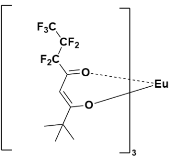 三(1,1,1,2,2,3,3-七氟-7,7-二甲基-4,6-辛二酮酸)铕-CAS:17631-68-4