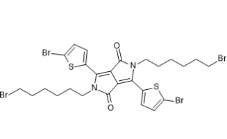 2,5-双(6-溴己基)-3,6-双(5-溴噻吩-2-基)-2,5-二氢吡咯并[3,4-c]吡咯-1,4-二酮-CAS:1799951-38-4
