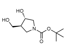 (3S,4S)-3-羟基-4-(羟基甲基)吡咯烷-1-羧酸叔丁酯-CAS:849935-87-1