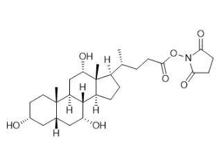 2,5-二氧代吡咯烷-1-基(R)-4-((3R,5S,7R,8R,9S,10S,12S,13R,14S,17R)-3,7,12-三羟基-10,13-二甲基十六氢-1H-环戊烷[a]菲-17-基)戊酸酯-CAS:70090-26-5