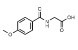 2-(4-甲氧基苯甲酰氨基)乙酸-CAS:13214-64-7