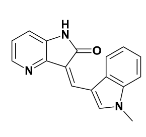 1,3-二氢-3-[(1-甲基-1H-吲哚-3-基)亚甲基]-2H-吡咯并[3,2-b]吡啶-2-酮-CAS:504433-23-2