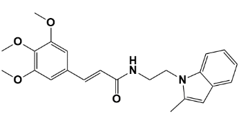 (E)-N-(2-(2-甲基-1H-吲哚-1-基)乙基)-3-(3,4,5-三甲氧基苯基)丙烯酰胺-CAS:1164462-05-8