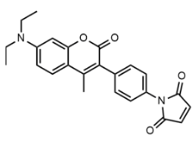 1-(4-(7-(二乙基氨基)-4-甲基-2-氧代-2H-苯并吡喃-3-基)苯基)-1H-吡咯-2,5-二酮-CAS:76877-33-3