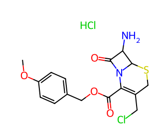 7-氨基-3-氯甲基-3-头孢唑啉-4-羧酸对甲氧苄盐酸盐-CAS:113479-65-5