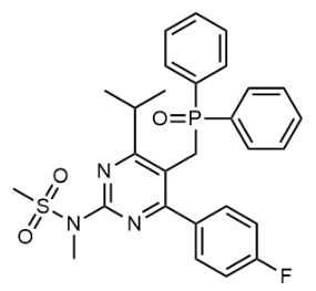 N-[5-(二苯基膦酰甲基)-4-(4-氟苯基)-6-异丙基嘧啶-2-基]-N-甲基甲磺酰胺-CAS:289042-10-0