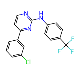 4-(3-氯苯基)-N-(4-(三氟甲基)苯基)嘧啶-2-胺-CAS:574759-62-9