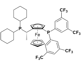 (S)-1-{(S)-2-[双[3,5-双(三氟甲基)苯基]膦基]-二茂铁基}乙基二环己基膦-CAS:849923-15-5