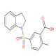 2-氟-5-(吲哚-1-基磺酰基)苯甲酸-CAS:440343-72-6