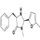 (2R,5R)-5-苄基-3-甲基-2-(5-甲基呋喃-2-基)咪唑烷-4-酮-CAS:877303-84-9