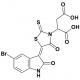 2-(5-(5-溴-2-氧代吲哚啉-3-亚基)-4-氧代-2-硫代噻唑烷-3-基)琥珀酸-CAS:301356-95-6